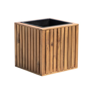 Plantekasse i akacie - 40x40x40 cm