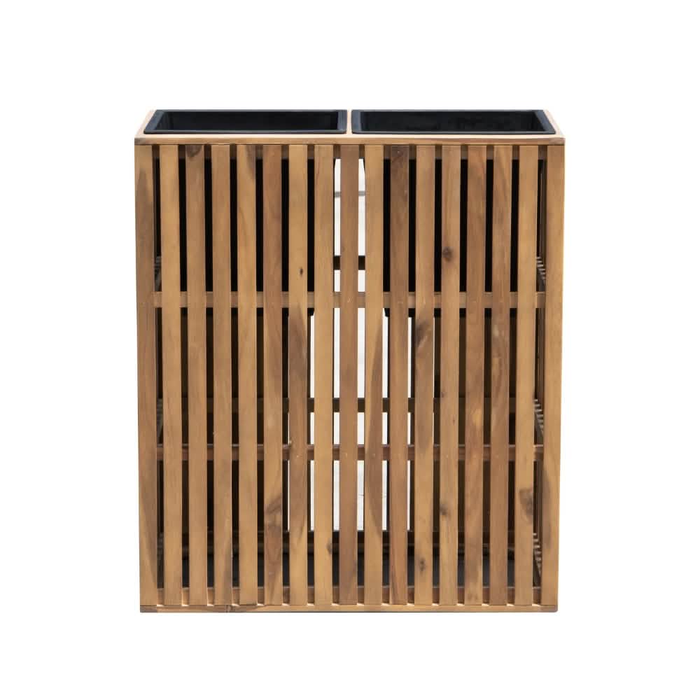 Plantekasse i akacie - 80x70x40 cm