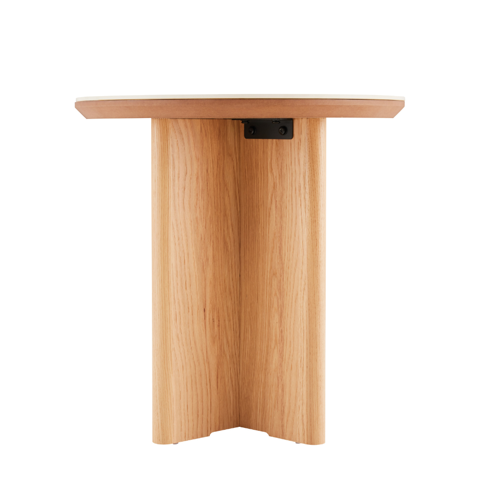 Rio Keramik Sidebord - Natur Eg Ø50 cm