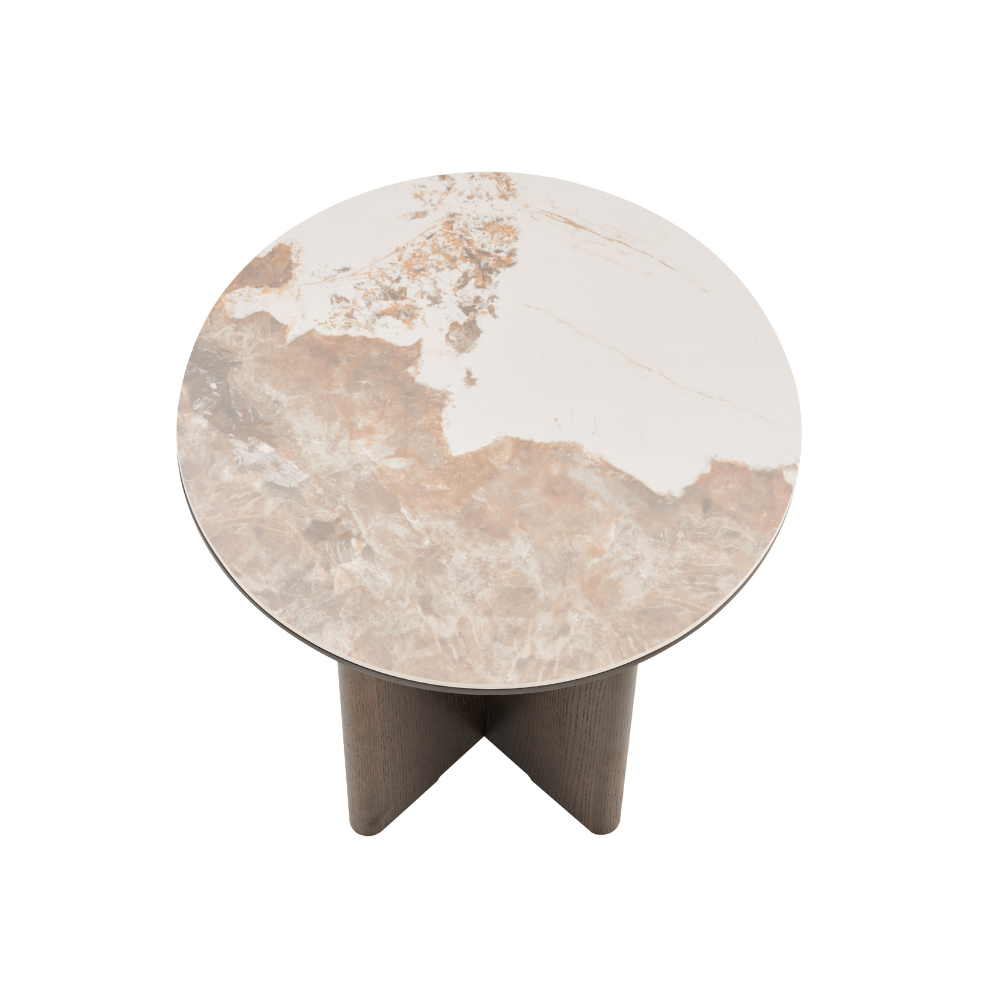 Rio Keramik Sidebord - Smoked Eg Ø50 cm
