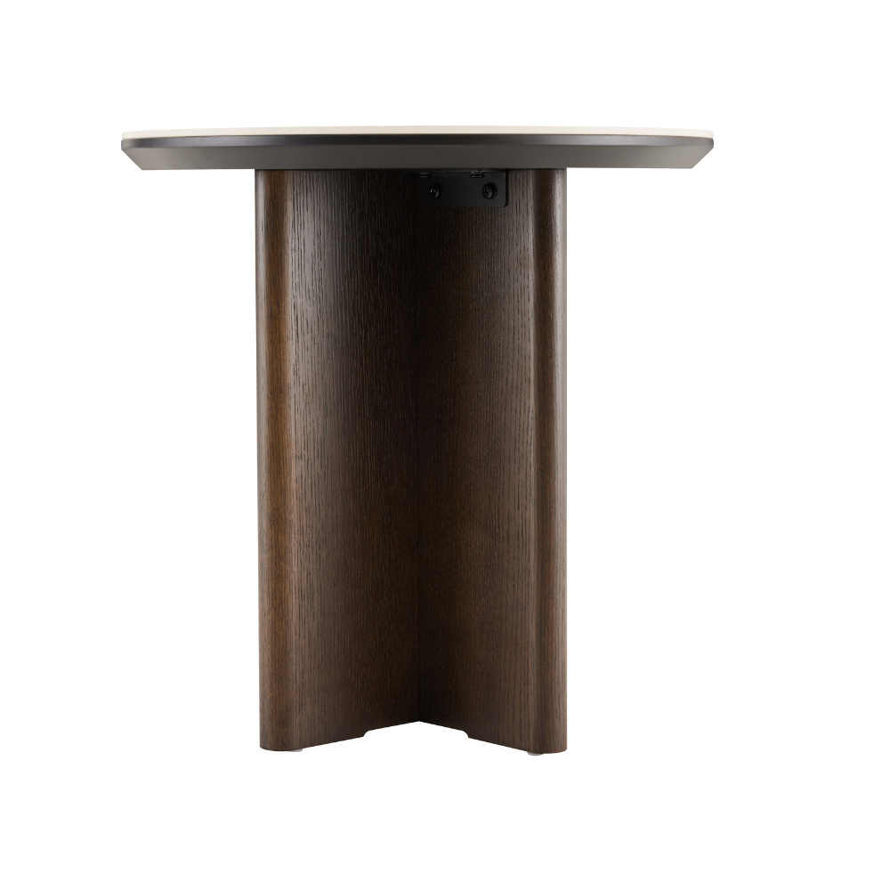 Rio Keramik Sidebord - Smoked Eg Ø50 cm