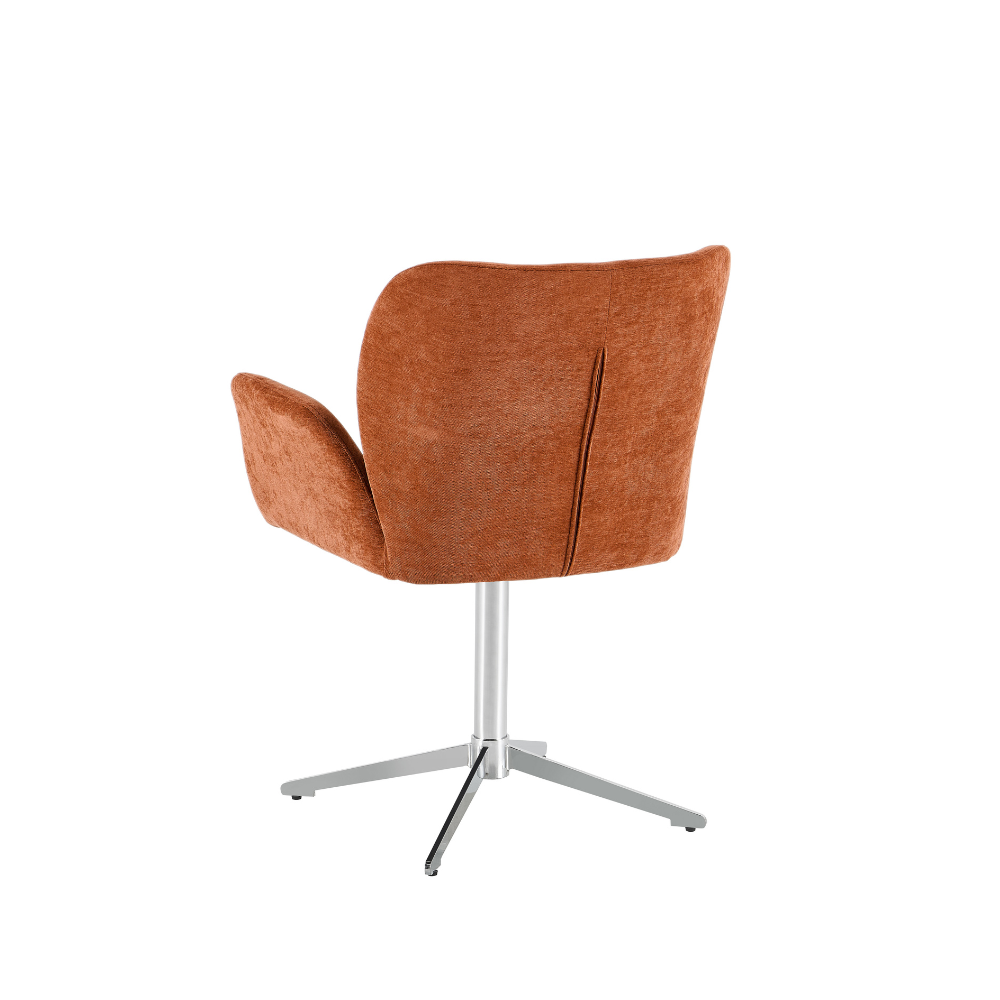 Harvie Spisebordsstol i Rust m. Chrome ben
