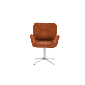 Harvie Spisebordsstol i Rust m. Chrome ben
