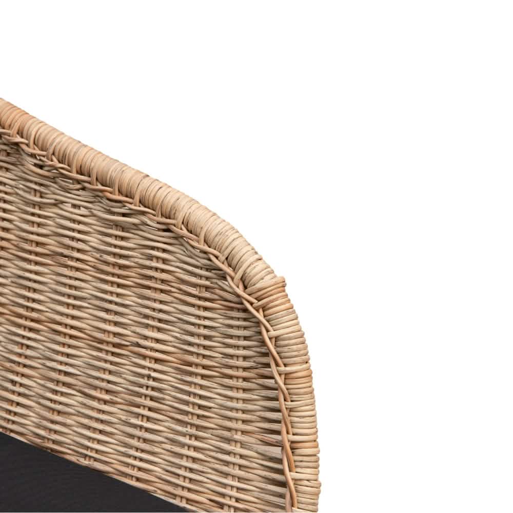 Sandefjord Havestol - Natur Rattan inkl. sort hynde
