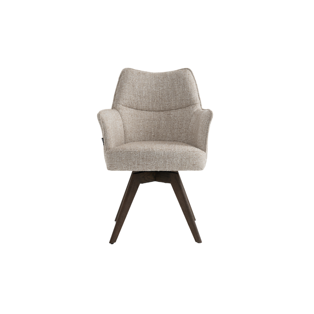 Selbu Spisebordsstol i Beige Bouclé m. Smoked eg ben