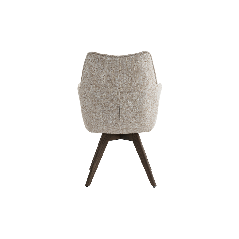 Selbu Spisebordsstol i Beige Bouclé m. Smoked eg ben