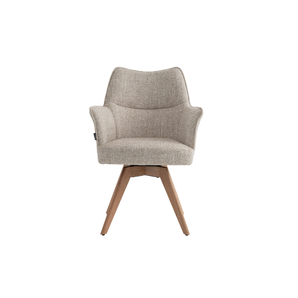 Selbu Spisebordsstol i Beige Bouclé m. Natur eg ben