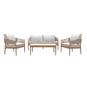 Solheim 4-pers. Loungesæt - Beige Reb