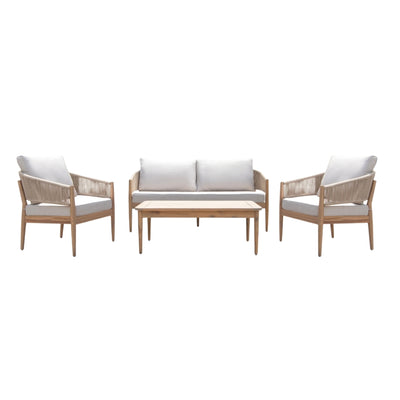 Solheim 4-pers. Loungesæt - Beige Reb