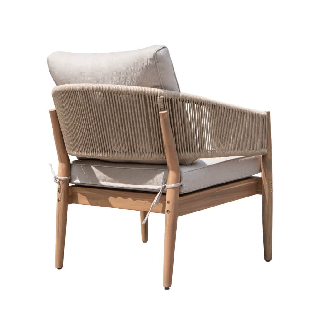 Solheim Loungestol - Beige Reb
