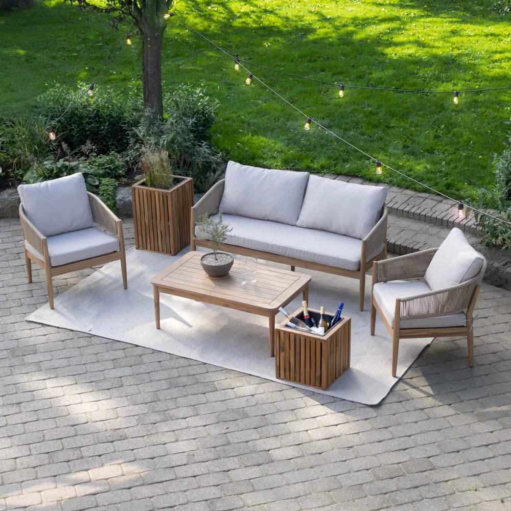 Solheim 4-pers. Loungesæt - Beige Reb