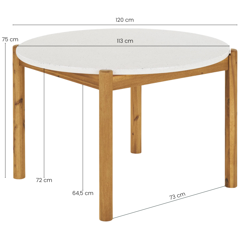 Terracina Havebord - Ø120 cm