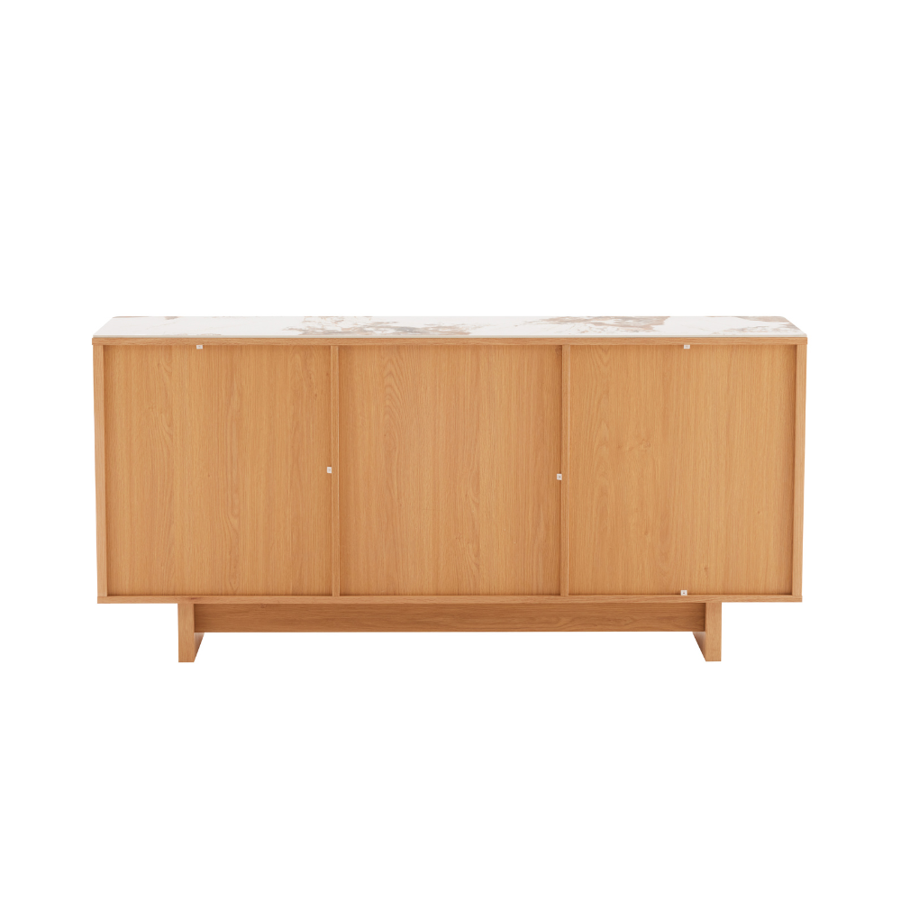 Tiva Skænk m. Keramik top - Natur Eg 160 cm