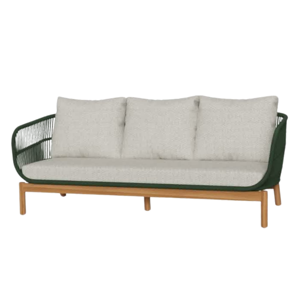 Tokheim 3-pers Loungesofa - Grøn Reb