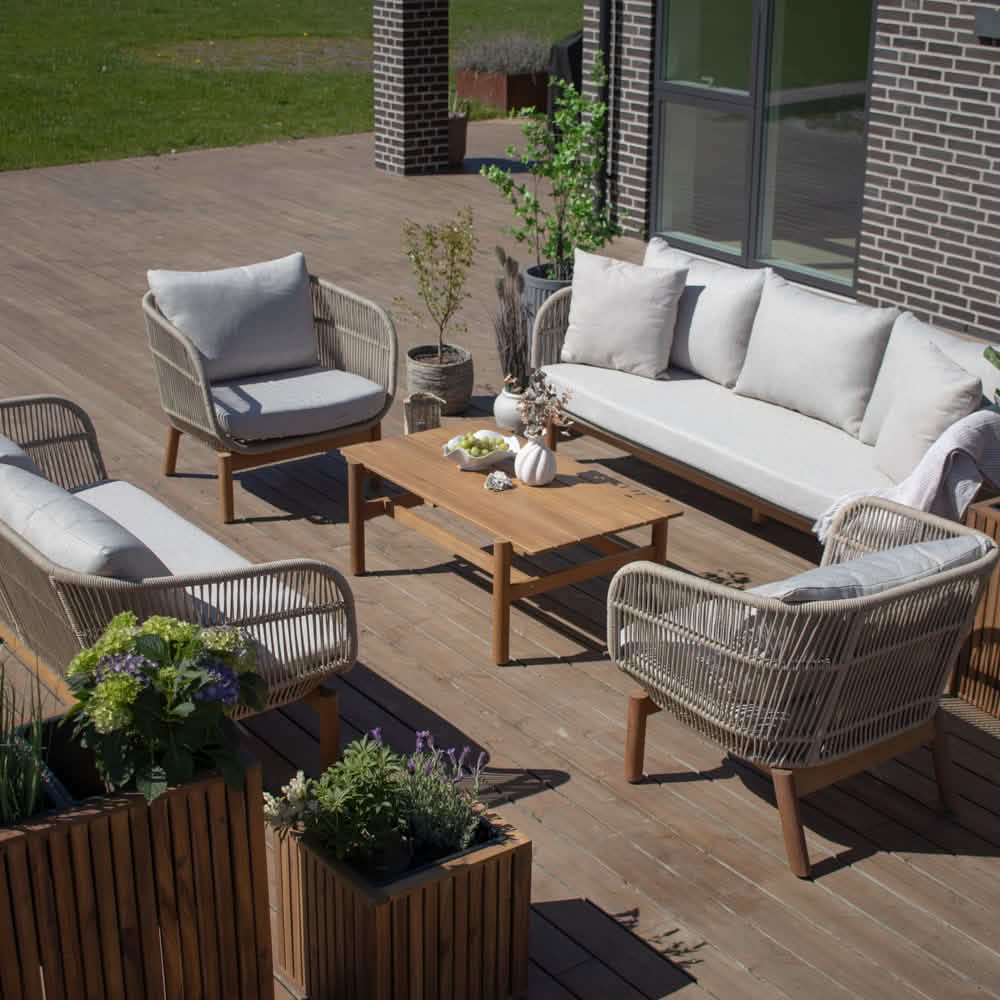 Tokheim Loungesæt, 5-pers. - Beige Reb