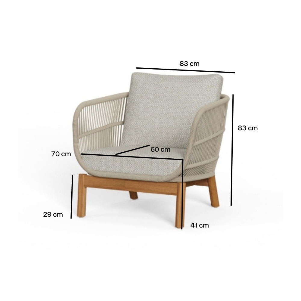 Tokheim Loungestol - Beige Reb