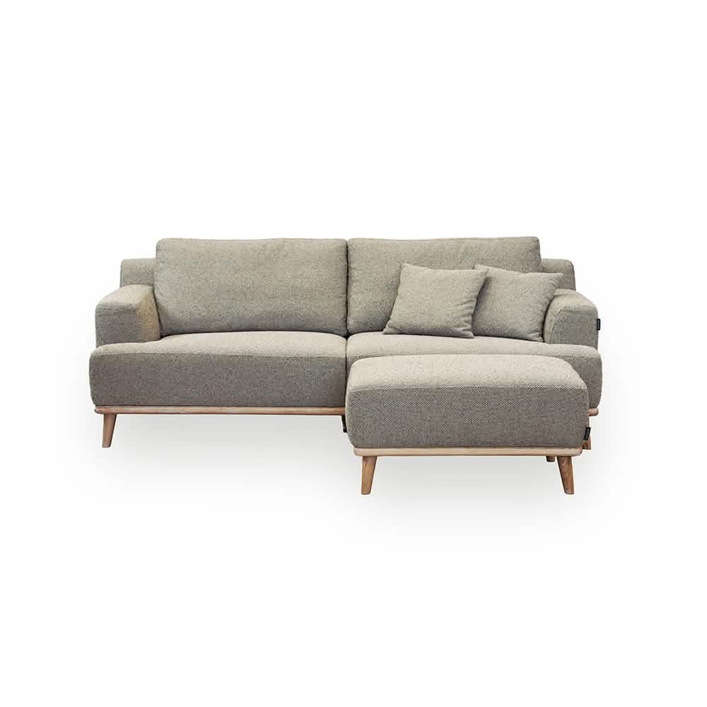 Tomson 3-pers. Sofa - Grøn/beige 220 cm