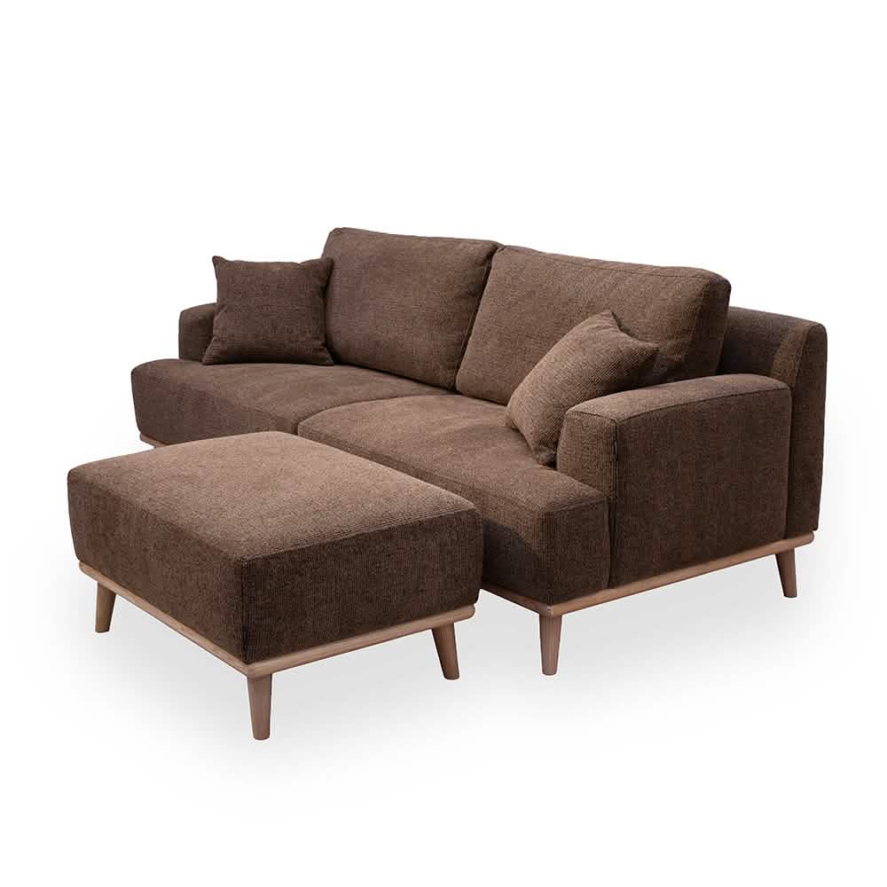 Tomson 3-pers. Sofa - Brun 220 cm