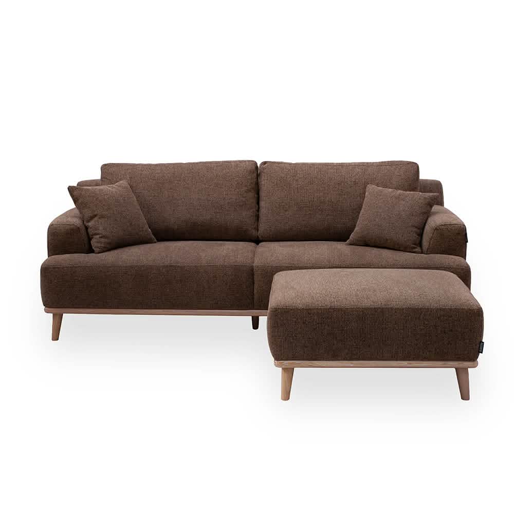Tomson 3-pers. Sofa - Brun 220 cm