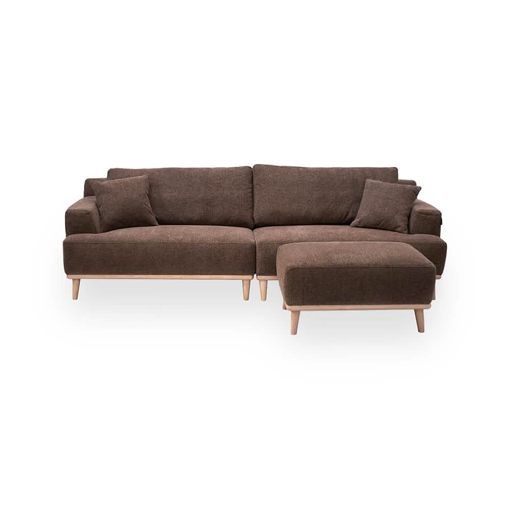 Tomson 4-pers. Sofa - Brun 260 cm