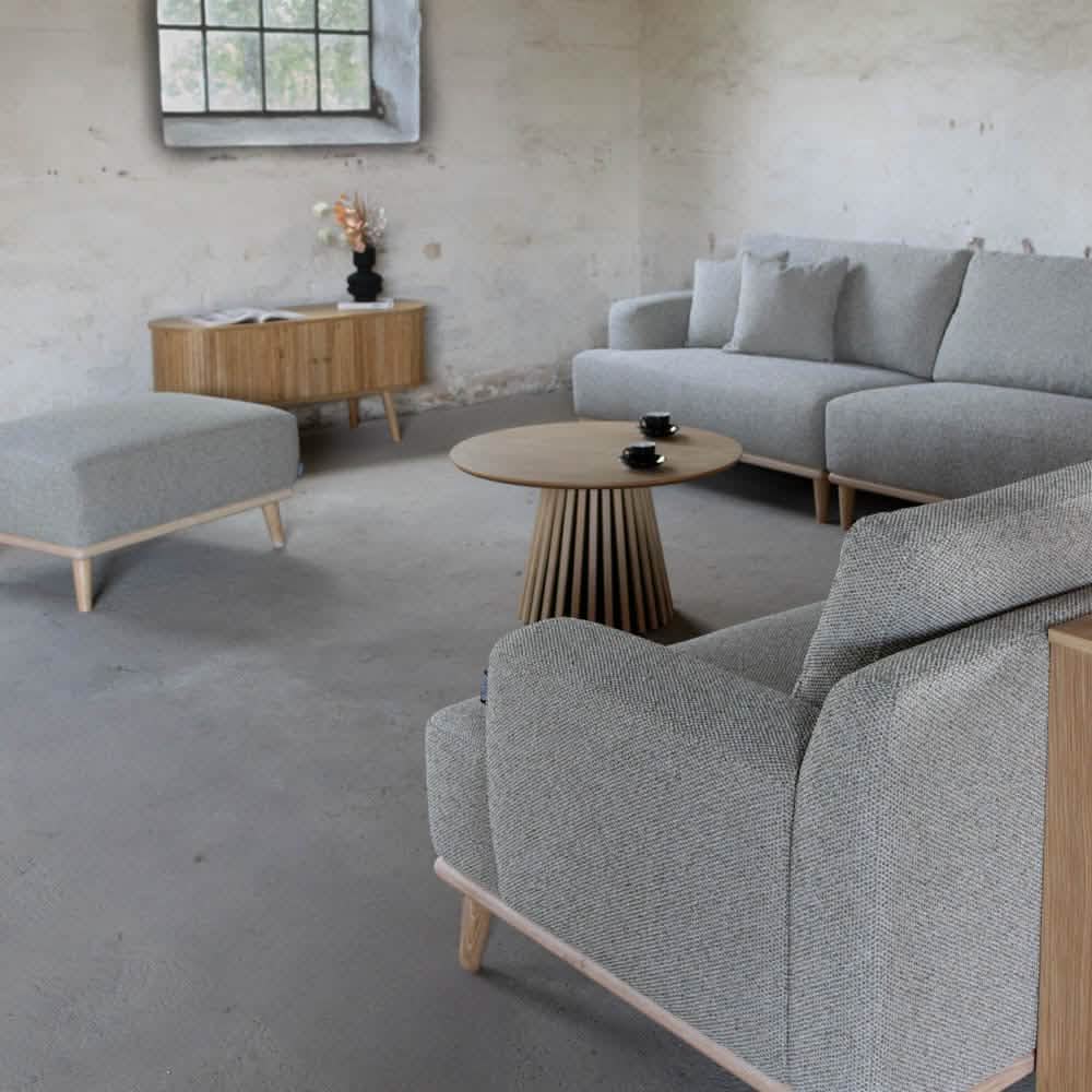Tomson 4-pers. Sofa - Grøn/beige 260 cm