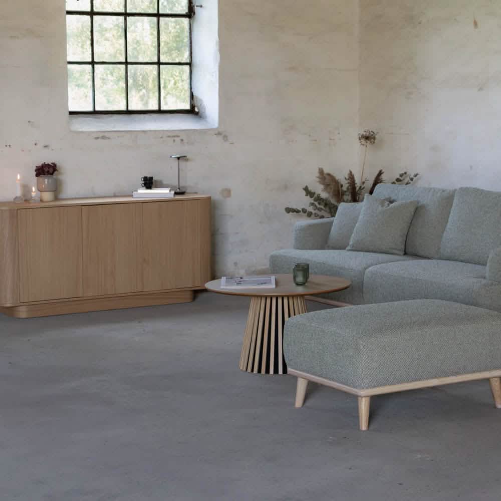 Tomson 4-pers. Sofa - Grøn/beige 260 cm