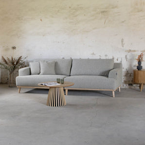 Tomson 4-pers. sofa - Grøn/beige 260 cm