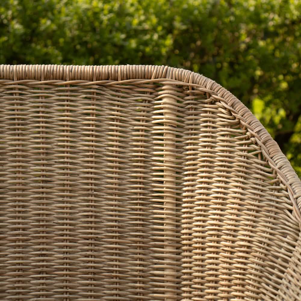 Sandefjord Havestol - Natur Rattan inkl. sort hynde