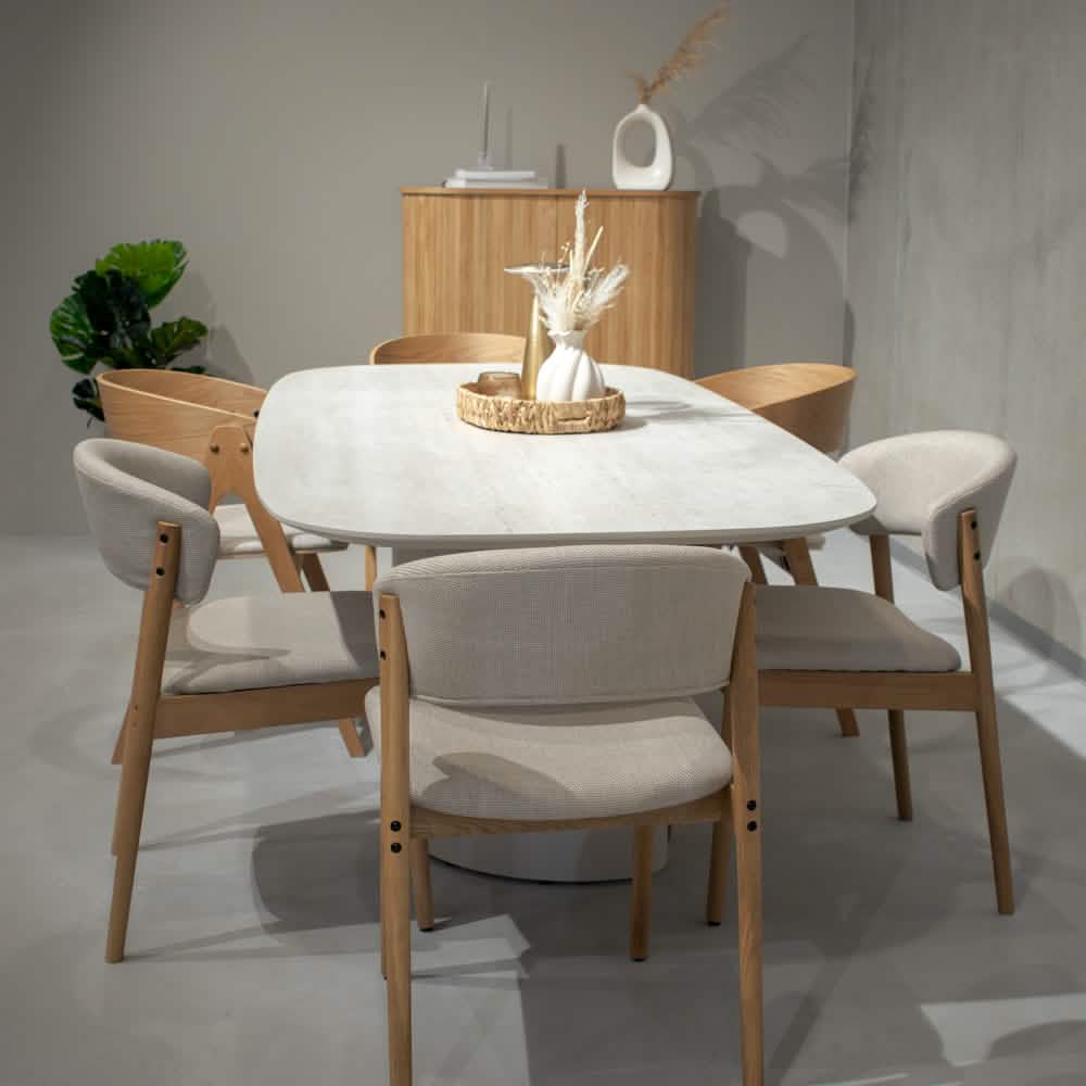 Velora Spisebord - Beige - 220 cm