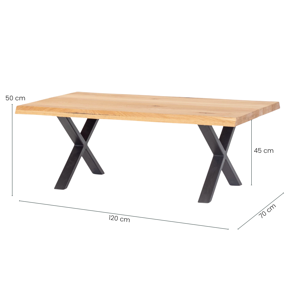 Venus Sofabord - 120 cm - Naturolieret Egetræ
