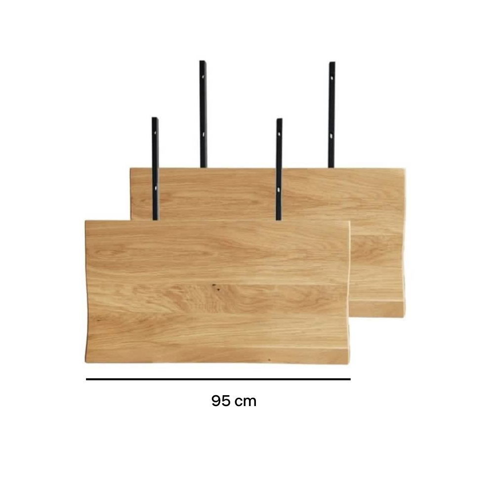 Tillægsplader til Venus Plankebord - Naturolieret Egetræ  50 cm (2 stk)