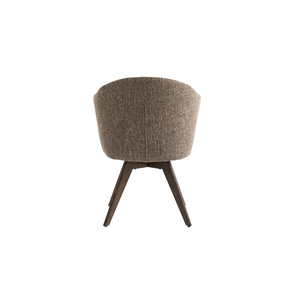 Verdal Spisebordsstol i Brun Bouclé m. Smoked eg ben