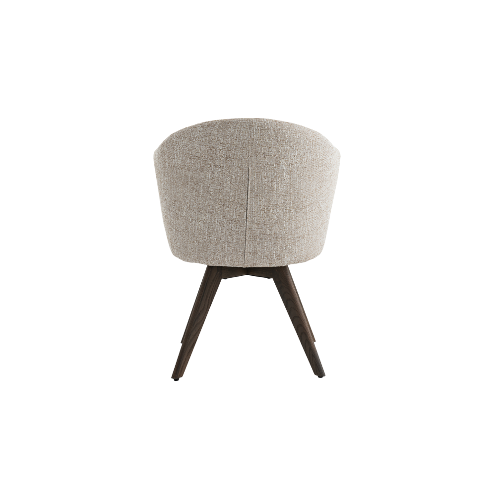 Verdal Spisebordsstol i Beige Bouclé m. Smoked eg ben