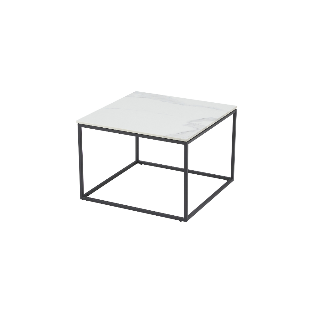 Victor Hjørnebord - Hvid Keramik 60 cm