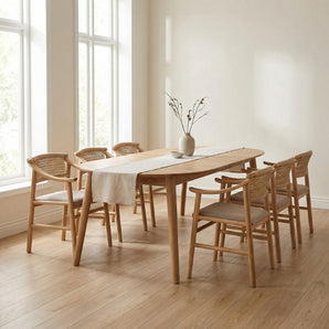 Zelo Spisebordsstol – Natur ask m. beige sæde