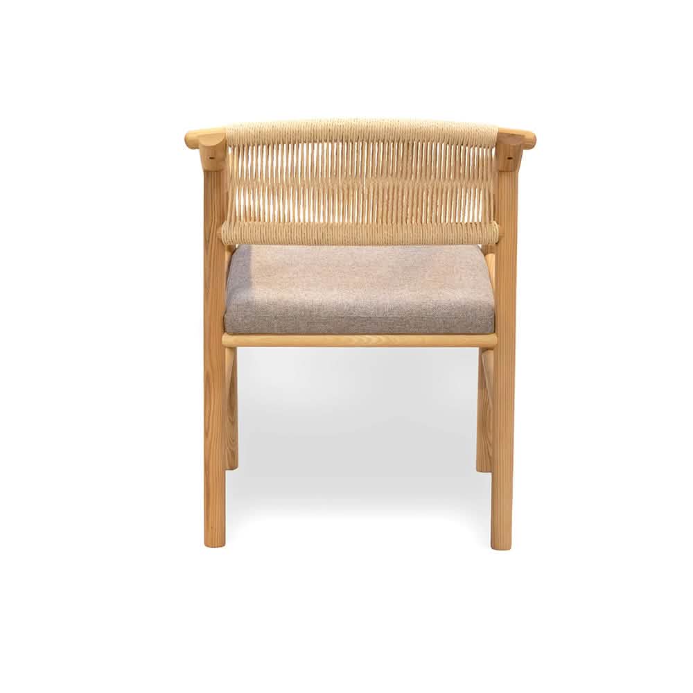 Zelo Spisebordsstol – Natur ask m. beige sæde