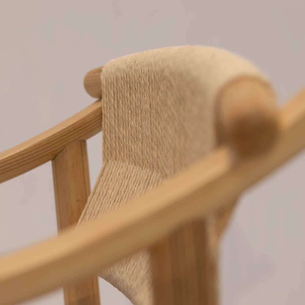 Zelo Spisebordsstol – Natur ask m. beige sæde