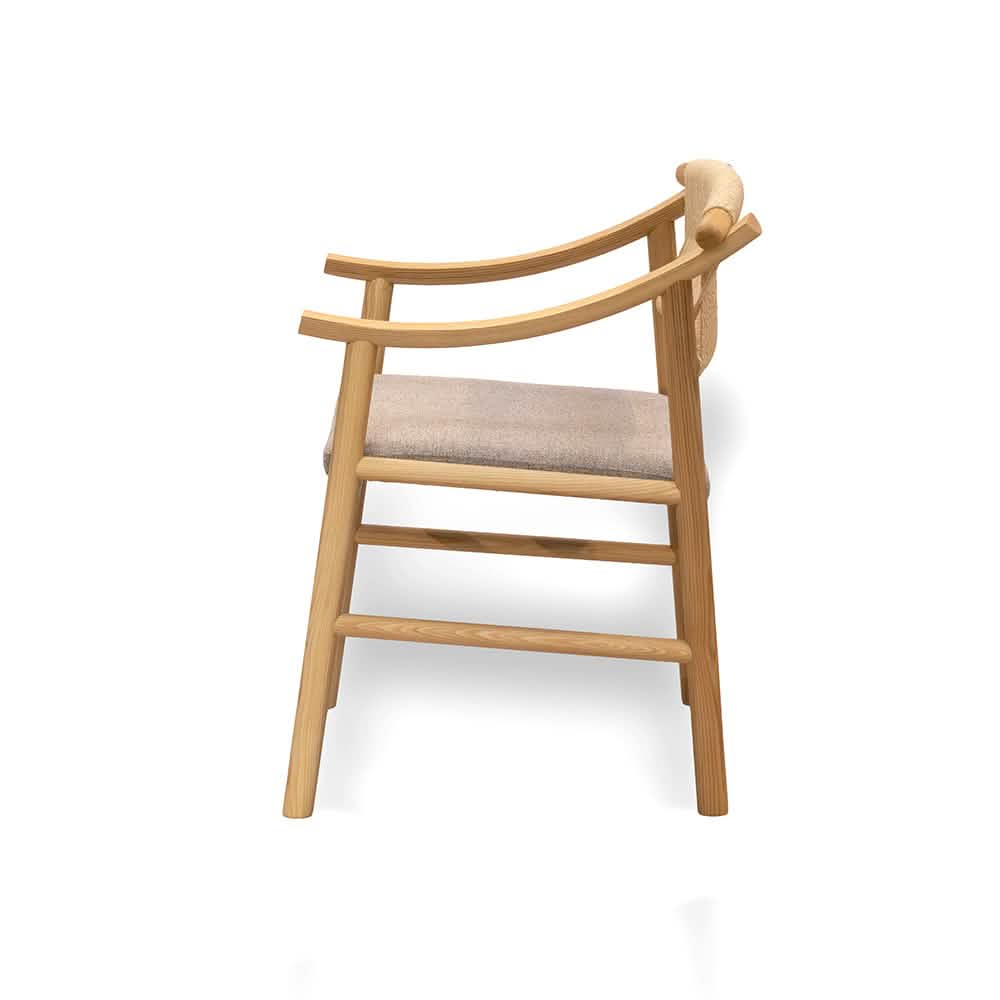 Zelo Spisebordsstol – Natur ask m. beige sæde