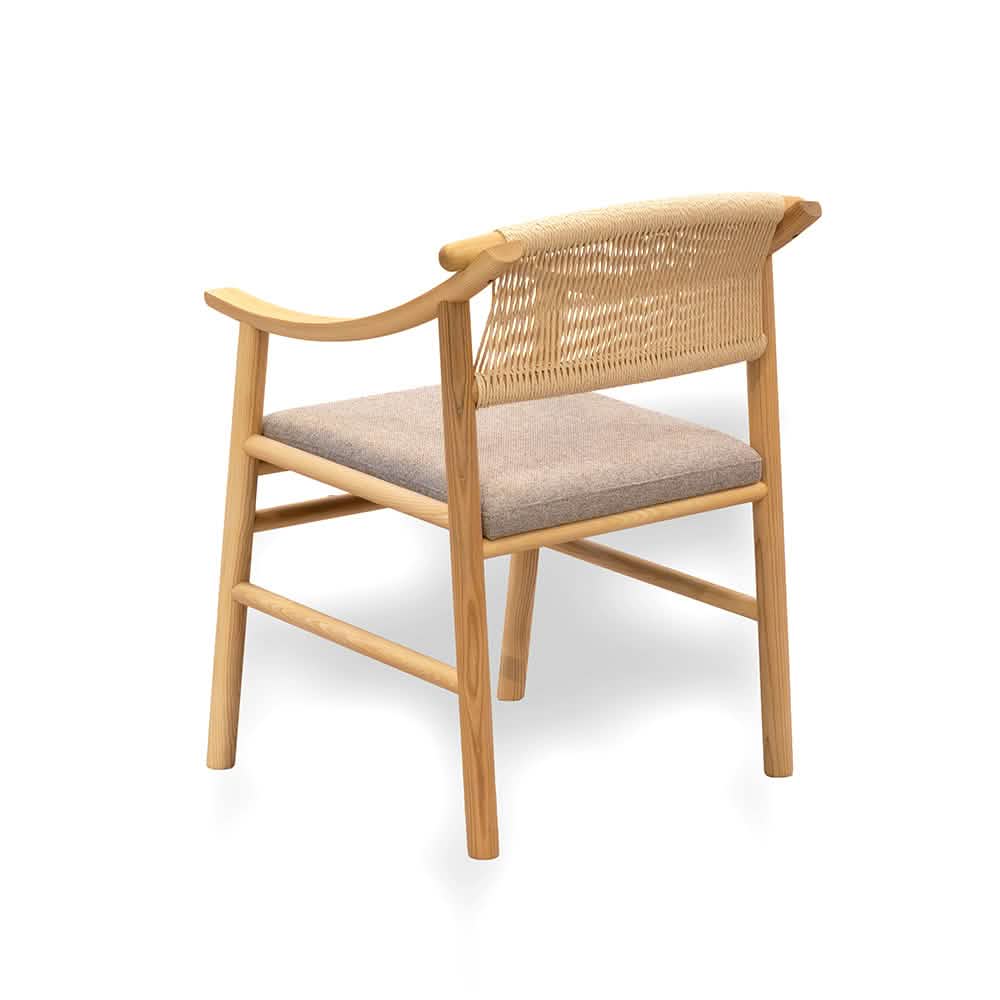 Zelo Spisebordsstol – Natur ask m. beige sæde