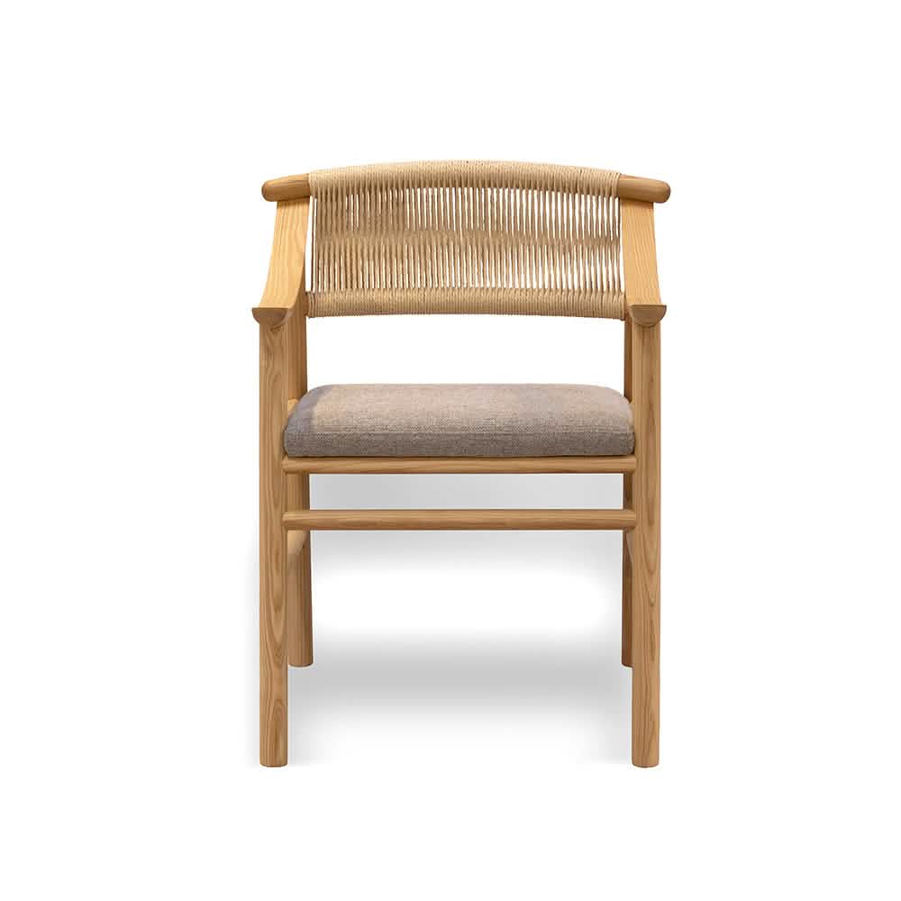 Zelo Spisebordsstol – Natur ask m. beige sæde