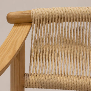 Zelo Spisebordsstol – Natur ask m. beige sæde