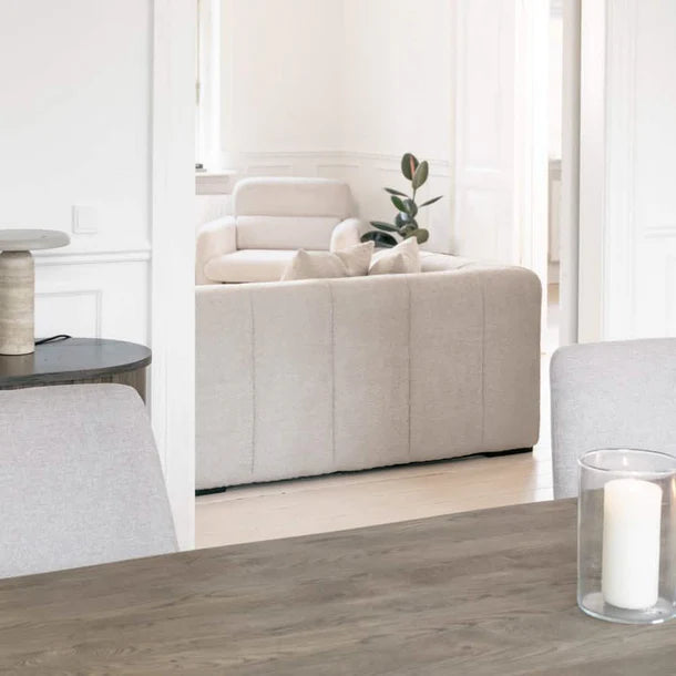 Bora Sofa - 300 cm XL - Venstrevendt - Beige Boucle