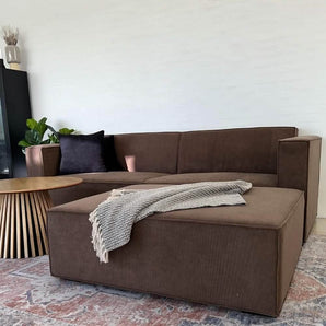 Balu Sofa - Brun fløjl - Hofstra & Wagner