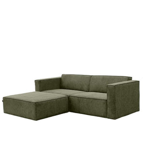 Balu Sofa - Grøn inkl. puf - Hofstra & Wagner