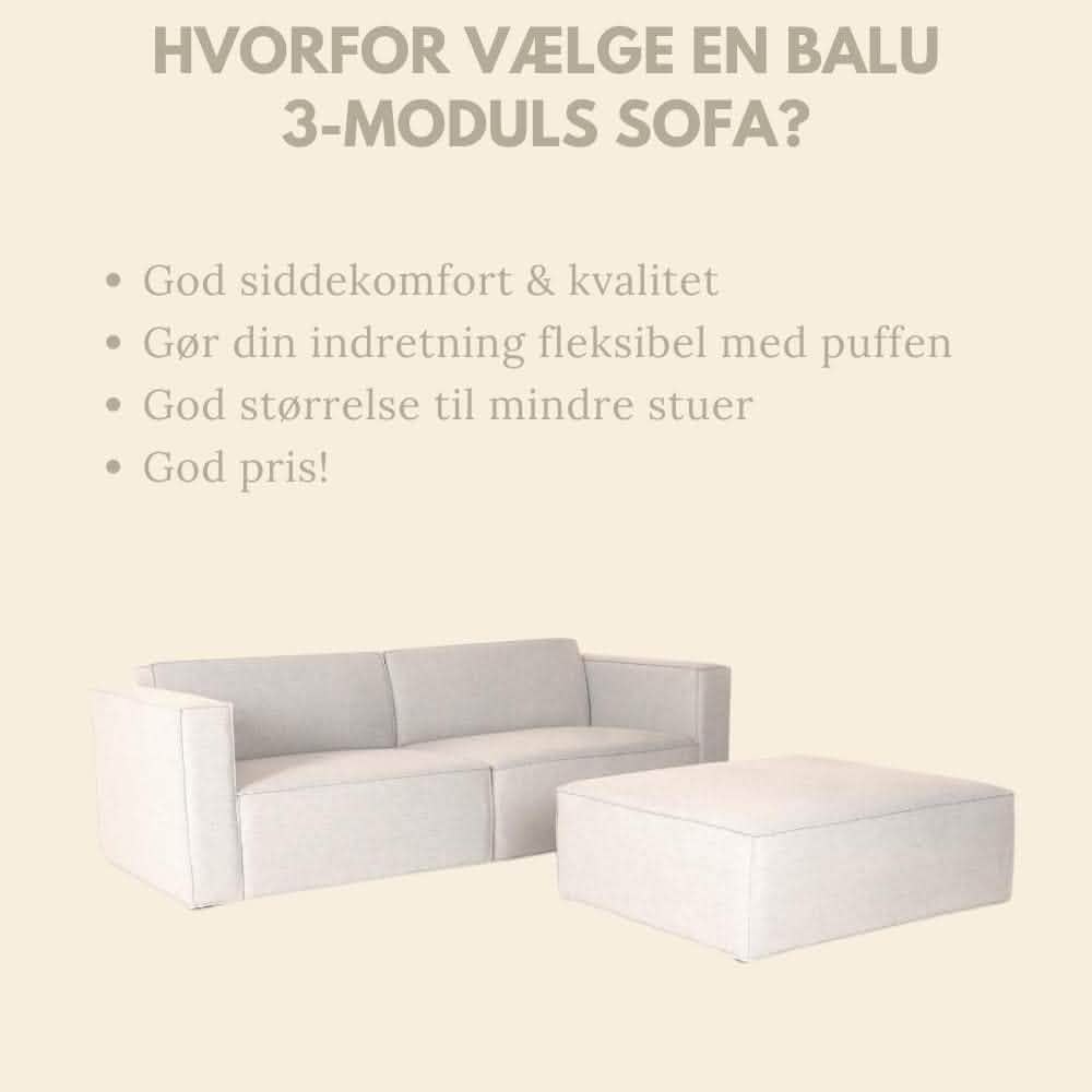 Balu Sofa - Lys Beige - Hofstra & Wagner