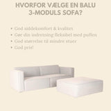 Balu Sofa - Lys Beige - Hofstra & Wagner