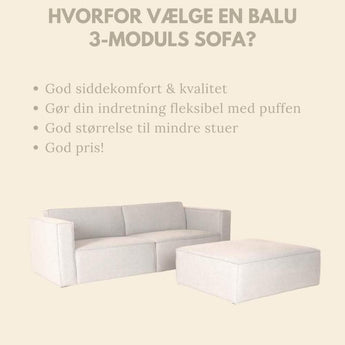 Balu Sofa - Lys Beige - Hofstra & Wagner