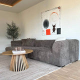 Bora Sofa i Grå Boucle - Højrevendt - 300 cm - Hofstra & Wagner