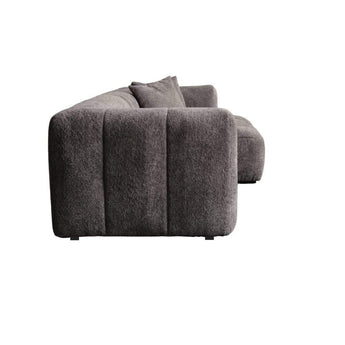 Bora Sofa i Grå Boucle - Højrevendt - 300 cm - Hofstra & Wagner