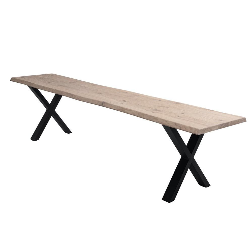 Pulverlakeret krydsstel bordben i sort til bænk sofabord – Hofstra & Wagner